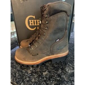 Chippewa Men's Super Logger 9" Waterproof Insulated Steel Toe $400 Work Boot 9 E